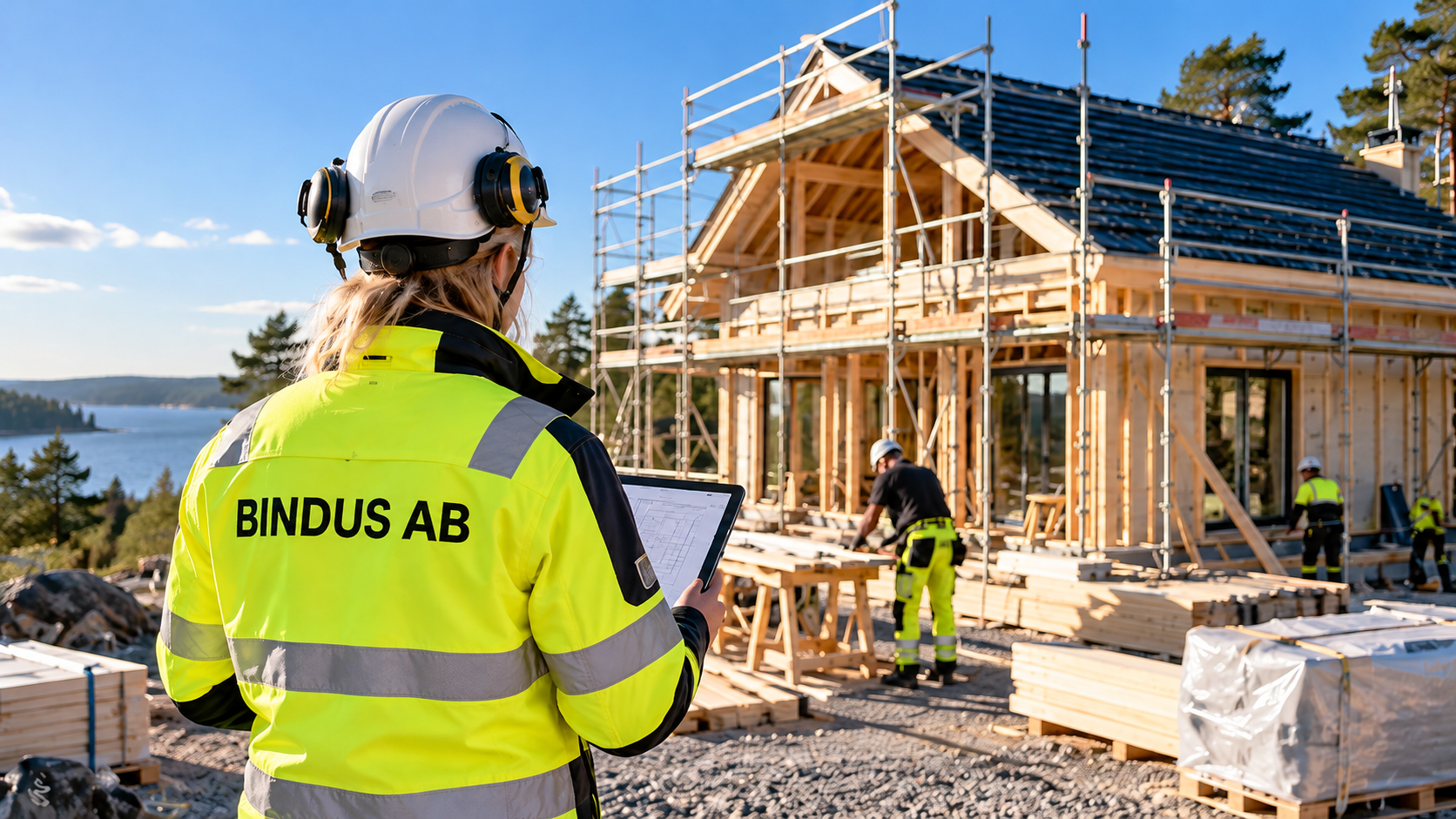 Bindus arbetsmiljökonsult vid villabygge
